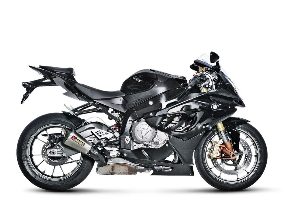 AKRAPOVIC TITANE CARBONE SLIP-ON BMW S 1000 RR 2010-14 APPROUVÉ